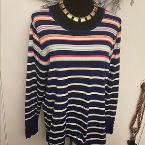 Chico's Multicolor Striped Blouse